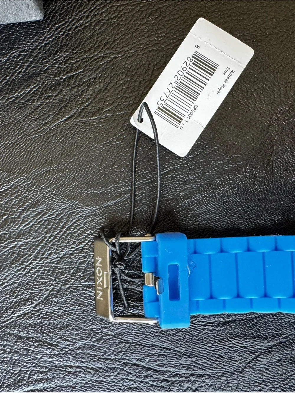 Nixon Blue Rubber Player New With Tags NWT 40mm analog modern watch
